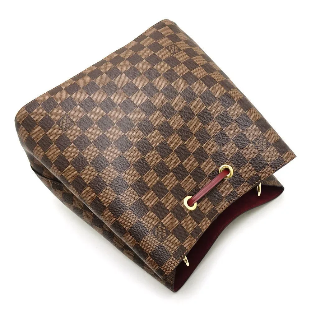 Louis Vuitton Damier NeoNoe Cherry Berry Shoulder Bag Brown